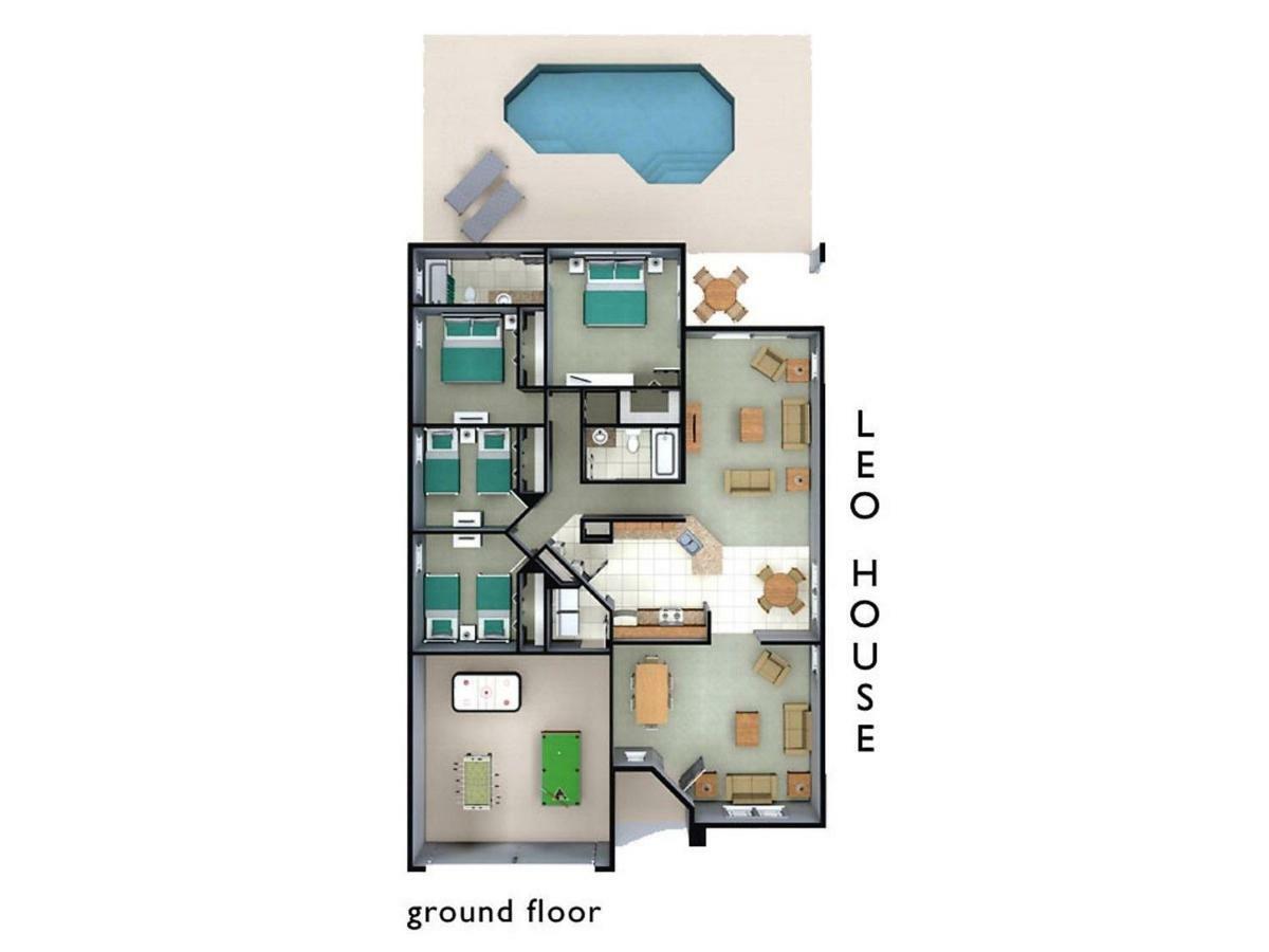 Spacious Villa With Private Pool - No Carpet - Disney Area 基西米 外观 照片